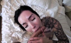Goth Slut Gets Stretched By Two Cocks DVP Ing Her Tight