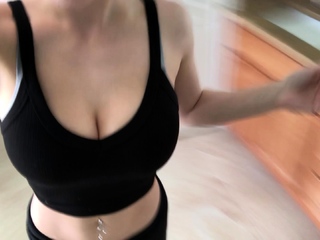 Great Big Boobs On Masturbating Redhead