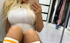 Hot Blonde Babe Solo Masturbation