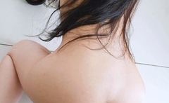 Blonde tight pussy babe solo toy fun in glamour masturbation