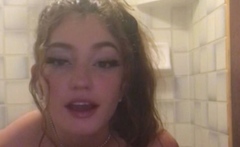 Cute blonde amateur webcam teen masturbating