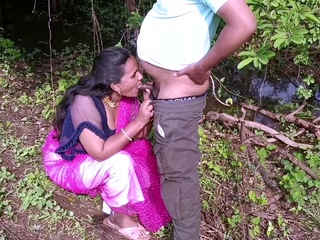 Real Outdoor Blowjob With Doggystyle Fucking Indian Sex