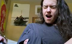 Stacked brunette goes solo toys and masturbation