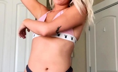 Lovely Blonde With Tight Pussy Masturbate Solo