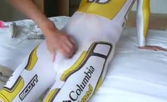 Cycle Suit Rub - Big Cock Handjob