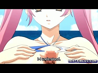 Busty hentai tittyfucking and doggystyle fucking in the