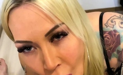 Blonde amateur milf does anal on pov camera 21