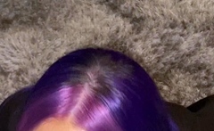 Babe giving pov blowjob