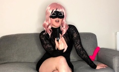 Blonde Teen In Solo Striptease Fun