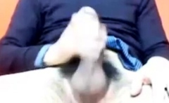 Big Cock Italian Guy Strokes on Webcam