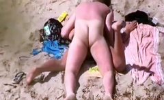 Stepsister And Bf Caught On The Beach