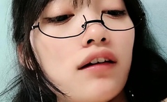 Close up POV of teen sucking cock