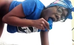 Moebooty Fucks Herself With A Dildo