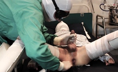 Horny Doctor Uses His Two Patients