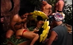 Hot Brunette Has Hardcore Group Sex With Dp
