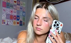 Amateur Blonde Teen Plays Solo with Toy Webcam Porn