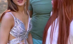 Lucky Dude Gets Sucked By Two Beauties