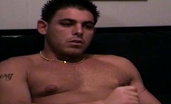 Straight guy enjoys solo masturbating