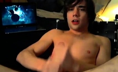 Horny Lad Jerks And Sucks His Big Boner