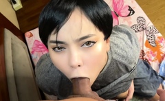 Filipina diminutive stepsister creampie gasping orgasm