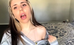 Solo Amateur Blonde Teen Homemade Pussy Masturbation