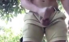 Public Park Masturbation Caught On Tape