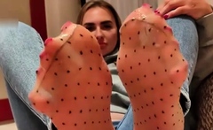 Goddess Lena Nylon socks and control – The ultimate