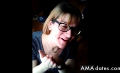 Neighbor's View - Amateur Girl Blowjob and Facial