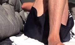 Struggling With A Boner Outdoors