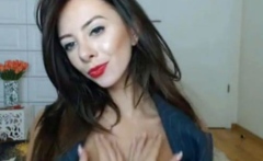 Big Tits Webcam Girl Shows Off Her Wonderful Boobs